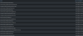 Auszug Modifizierter Dateien.png Auszug Modifizierter Dateien.png