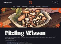 Pilzling Shop: Bereich Wissen