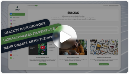 Snackys-Backend-Tour: Vorschaubild des Videos